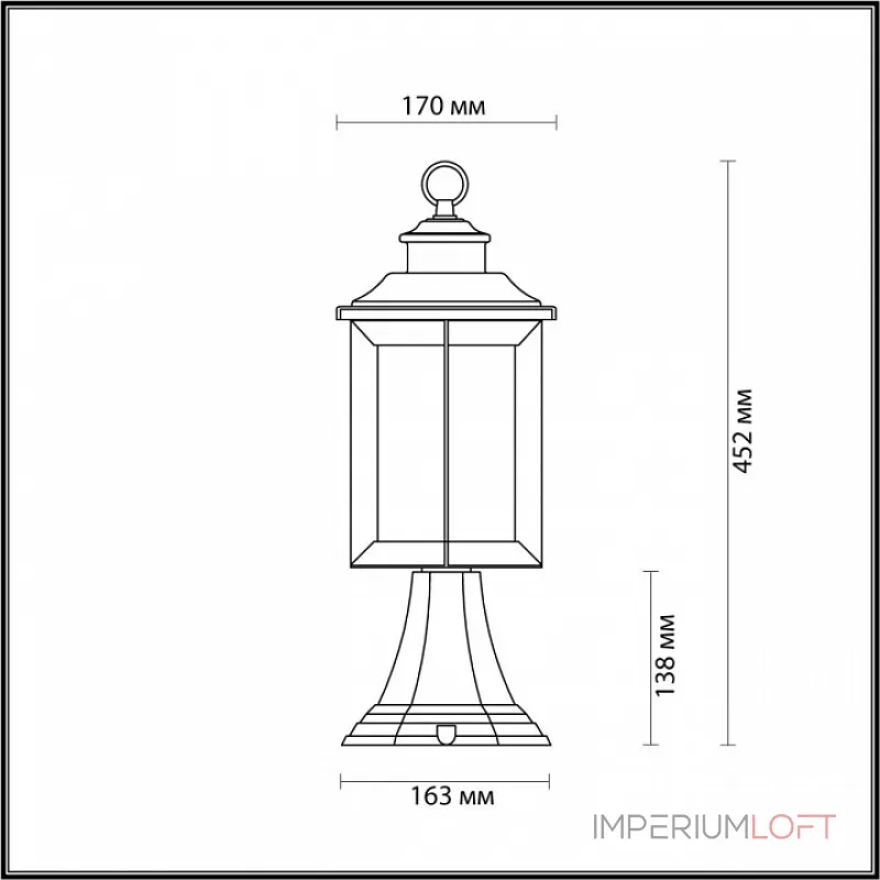 Наземный низкий светильник Odeon Light Mavret 4961/1A