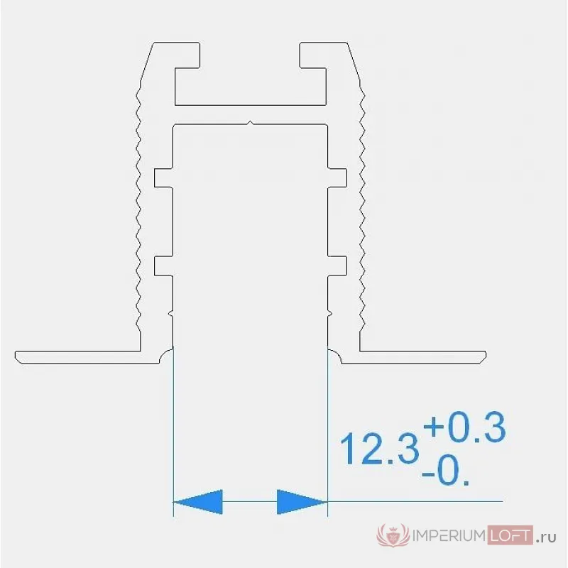 Профиль накладной  Deko-Light 975471 от ImperiumLoft