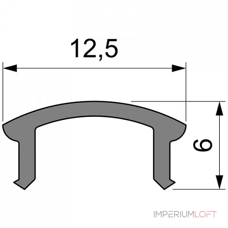 Профиль накладной  Deko-Light F-01-08 983501
