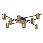 Потолочная люстра ST-Luce Veroli SL1207.402.08 Цвет плафонов латунь Цвет арматуры черный от ImperiumLoft