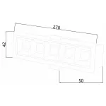 Встраиваемый светильник Favourite Roshni 3083-5C от ImperiumLoft