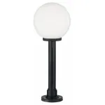 Наземный низкий светильник Ideal Lux Classic Globe CLASSIC GLOBE PT1 SMALL OPALE Цвет арматуры черный Цвет плафонов прозрачный