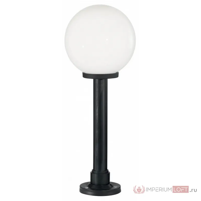 Наземный низкий светильник Ideal Lux Classic Globe CLASSIC GLOBE PT1 SMALL OPALE Цвет арматуры черный Цвет плафонов прозрачный от ImperiumLoft
