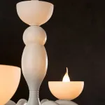 Подвесная люстра Divinare Bianca-Nero 7091/01 LM-8 Цвет арматуры белый Цвет плафонов черный от ImperiumLoft