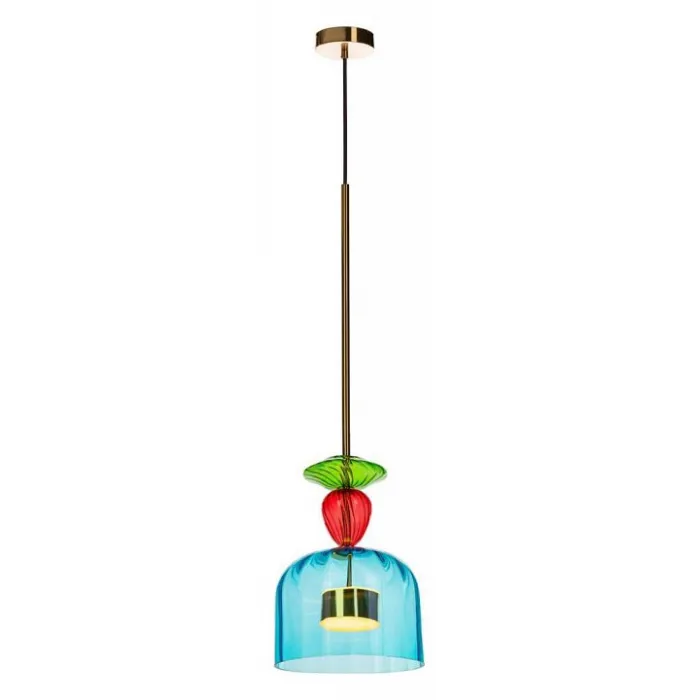 Подвесной светильник Loft it Candy 2008-C Цвет арматуры медь Цвет плафонов голубой от ImperiumLoft