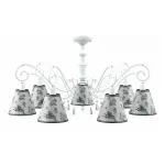 Подвесная люстра Lamp4You Classic 27 E3-07-WM-LMP-O-8-CRL-E3-07-TR-DN Цвет арматуры белый Цвет плафонов серый от ImperiumLoft
