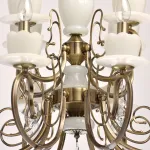 Подвесная люстра MW-Light Свеча 32 683011112 Цвет арматуры бронза Цвет плафонов прозрачный от ImperiumLoft