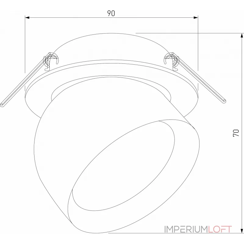 Встраиваемый светильник Elektrostandard Uno a065453 от ImperiumLoft