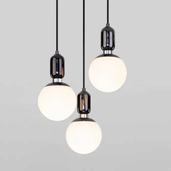 Подвесной светильник Eurosvet Bubble 50151/3 черный жемчуг от ImperiumLoft