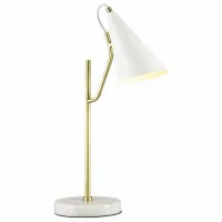 Настольная лампа декоративная Lumion Watson 4439/1T Цвет арматуры золото Цвет плафонов белый