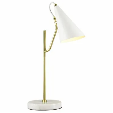 Настольная лампа декоративная Lumion Watson 4439/1T Цвет арматуры золото Цвет плафонов белый