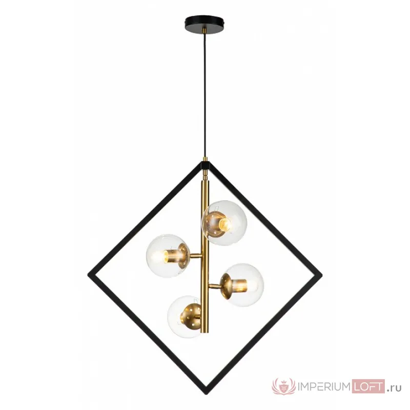 Подвесная люстра Indigo Faccetta 13005/A/4P Black от ImperiumLoft