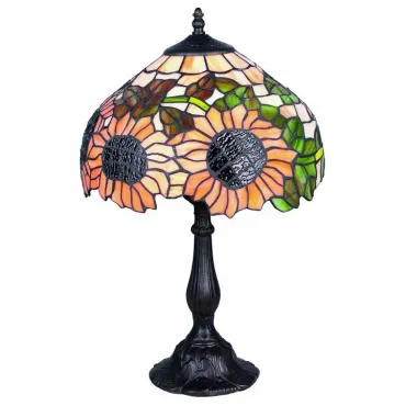 Настольная лампа декоративная Omnilux Algoz OML-80404-01 Цвет арматуры бронза Цвет плафонов разноцветный