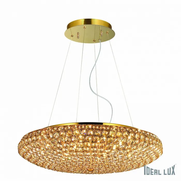 Подвесной светильник Ideal Lux King KING SP12 ORO Цвет арматуры золото Цвет плафонов золото от ImperiumLoft