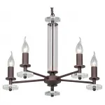 Подвесная люстра Vitaluce V4766 V4766-7/5 Цвет арматуры коричневый Цвет плафонов черный от ImperiumLoft