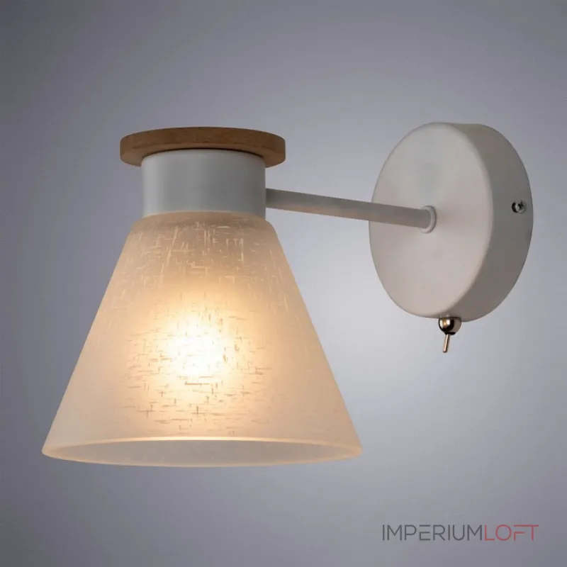 Бра Arte Lamp Tyler A1031AP-1WH Цвет плафонов разноцветный Цвет арматуры белый