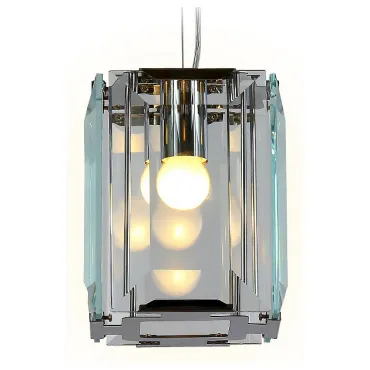 Подвесной светильник Ambrella Traditional 6 TR5107 CH/CL хром/прозрачный E27/1 max 40W 150*150*1200 Цвет арматуры хром Цвет плафонов прозрачный