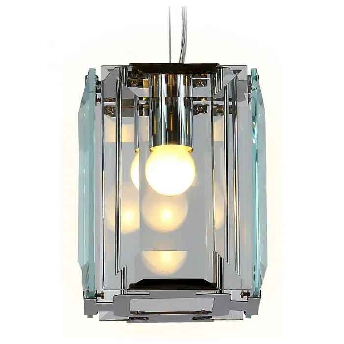 Подвесной светильник Ambrella Traditional 6 TR5107 CH/CL хром/прозрачный E27/1 max 40W 150*150*1200 Цвет арматуры хром Цвет плафонов прозрачный от ImperiumLoft