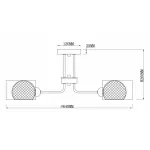 Потолочная люстра Rivoli Mod S3 CR Б0037687 