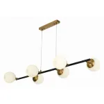 Подвесной светильник EVOLUCE Forli SLE220403-06 Цвет арматуры черный Цвет плафонов белый от ImperiumLoft