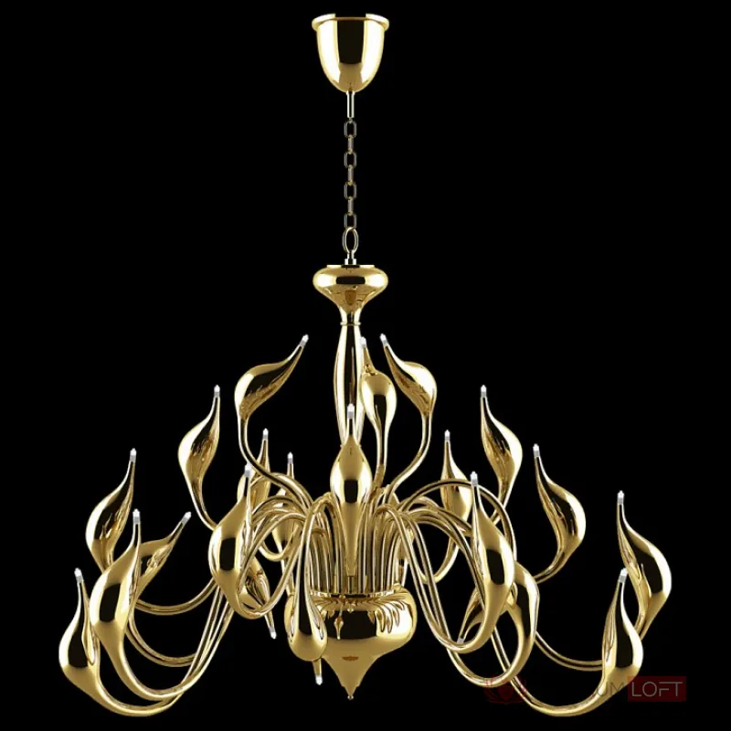 Подвесная люстра Lightstar Cigno Collo 751242 Цвет арматуры золото от ImperiumLoft