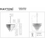 Подвесная люстра Maytoni Linn MOD091PL-09G