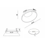 Встраиваемый светильник Donolux DL18428 DL18429/11WW-White Dim