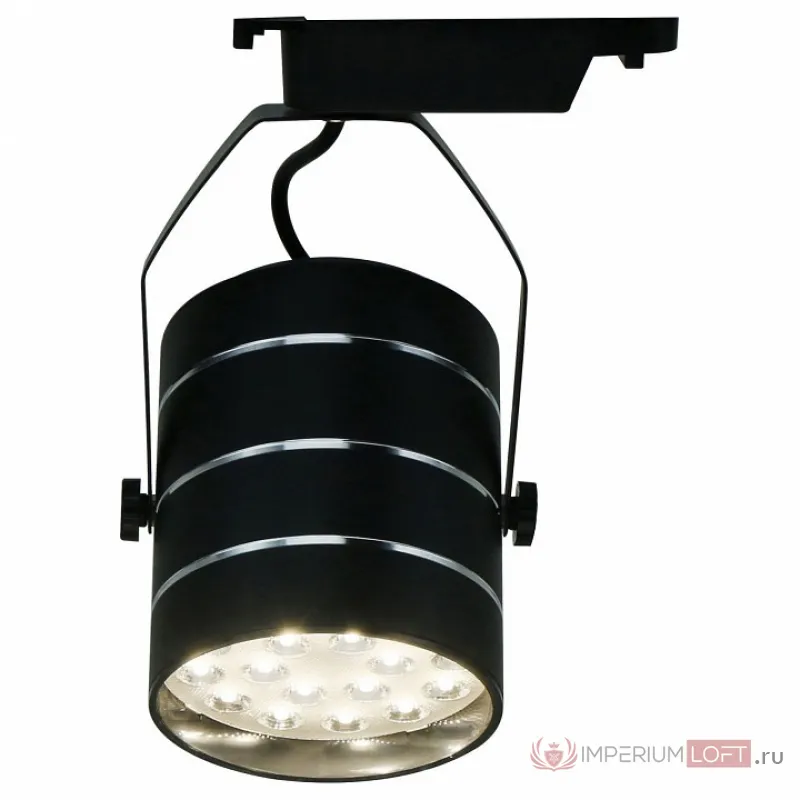 Светильник на штанге Arte Lamp Track Lights A2718PL-1BK Цвет арматуры черный Цвет плафонов черный от ImperiumLoft