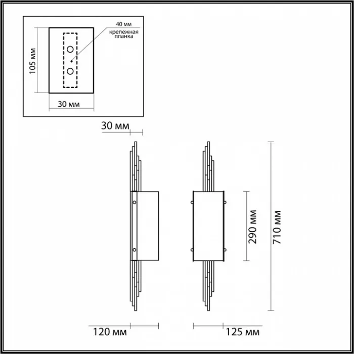 Бра Odeon Light Margaret 5415/2W от ImperiumLoft