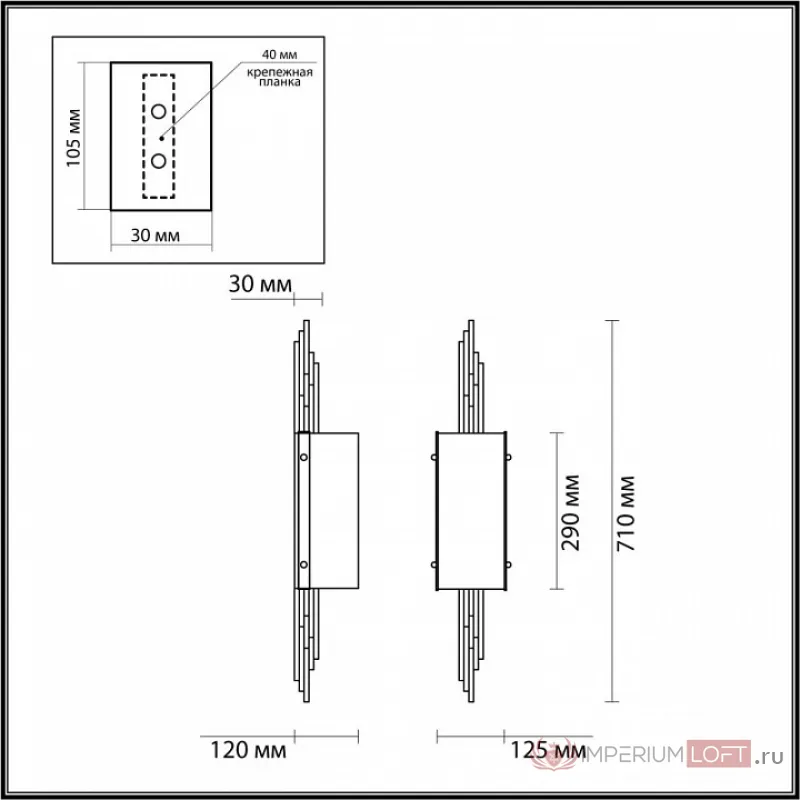 Бра Odeon Light Margaret 5415/2W от ImperiumLoft