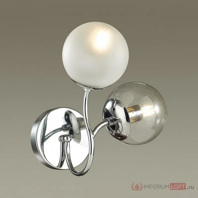 Бра Lumion Candice 1 4554/2W Цвет арматуры хром Цвет плафонов белый от ImperiumLoft