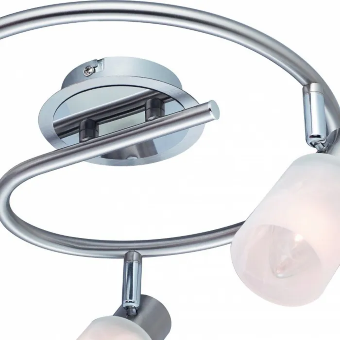 Спот Arte Lamp Cavalletta A4510PL-3SS Цвет арматуры серебро Цвет плафонов белый от ImperiumLoft