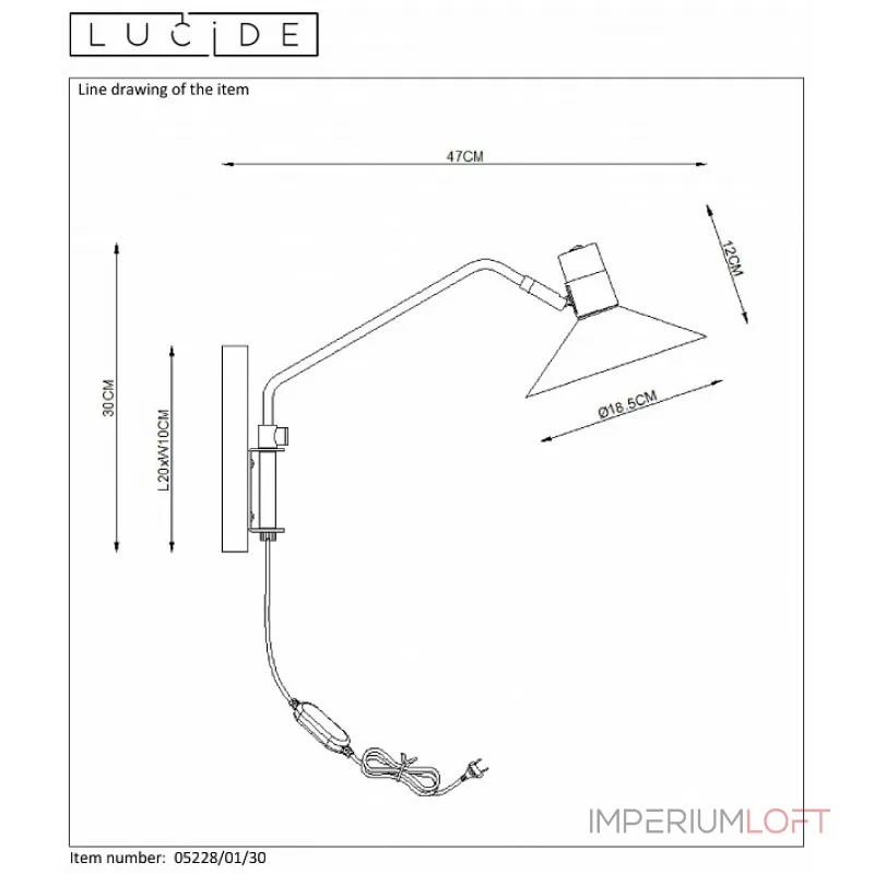 Бра Lucide 05228/01/30