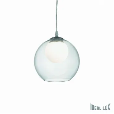 Подвесной светильник Ideal Lux Nemo NEMO CLEAR SP1 D20 Цвет арматуры хром Цвет плафонов прозрачный