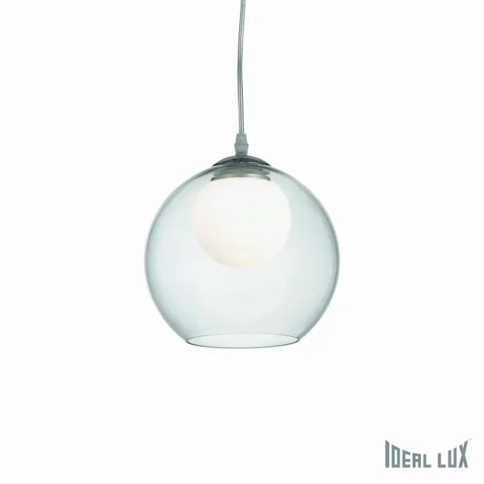 Подвесной светильник Ideal Lux Nemo NEMO CLEAR SP1 D20 Цвет арматуры хром Цвет плафонов прозрачный от ImperiumLoft