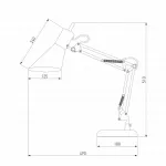 Настольная лампа офисная Eurosvet Norden 01032/1 белый от ImperiumLoft