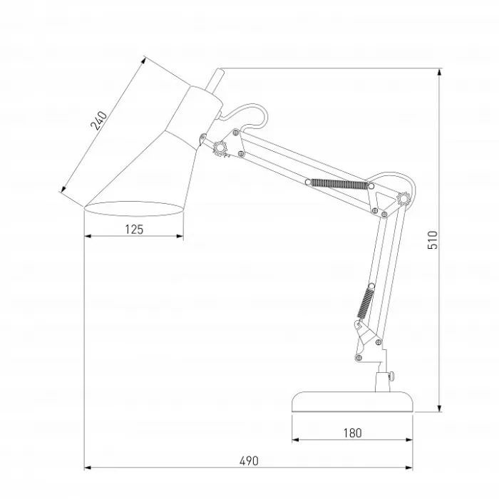 Настольная лампа офисная Eurosvet Norden 01032/1 белый от ImperiumLoft