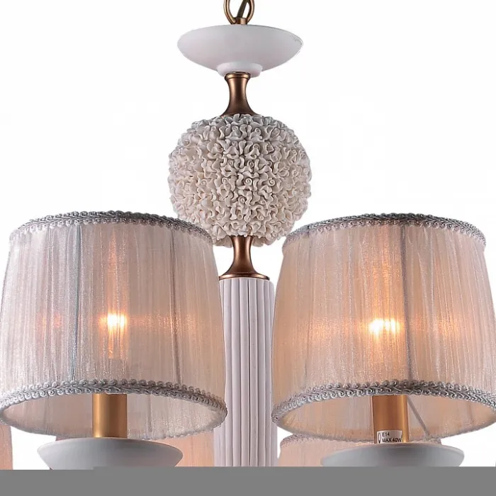 Подвесная люстра Divinare Terraglia 1160/01 LM-12 Цвет арматуры медь Цвет плафонов кремовый от ImperiumLoft