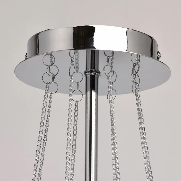 Люстра на штанге MW-Light Федерика 84 684010305 Цвет арматуры хром Цвет плафонов черный от ImperiumLoft