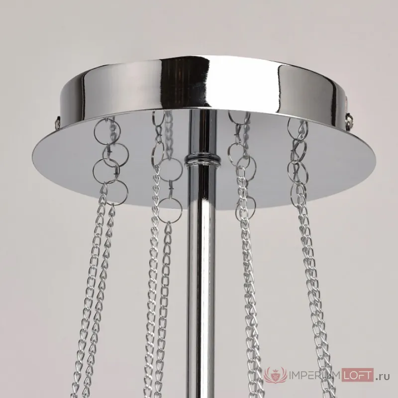 Люстра на штанге MW-Light Федерика 84 684010305 Цвет арматуры хром Цвет плафонов черный от ImperiumLoft
