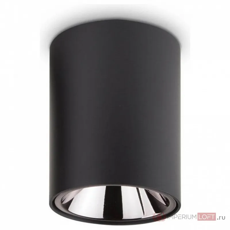 Накладной светильник Ideal Lux Nitro NITRO 15W ROUND NERO Цвет плафонов черный от ImperiumLoft