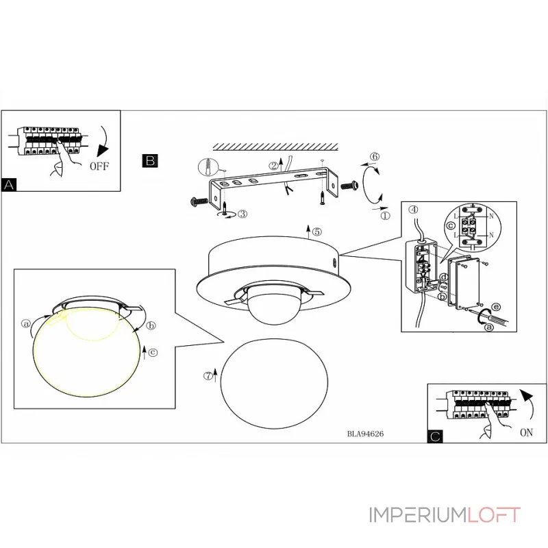 Накладной светильник Eglo Mosiano 94626 Цвет арматуры хром от ImperiumLoft Накладной светильник Eglo Mosiano 94626 Цвет арматуры хром от ImperiumLoft