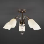 Люстра на штанге Eurosvet Ellene 30149/5 золото от ImperiumLoft