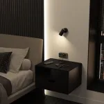 Розетка с заземлением, шторками и USB Werkel Gallant черный/хром W5071735 от ImperiumLoft