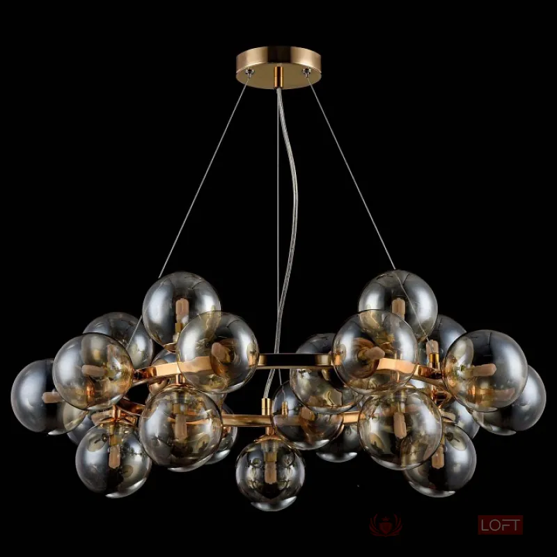 Подвесная люстра Maytoni Dallas MOD548PL-25G Цвет арматуры золото Цвет плафонов янтарный от ImperiumLoft