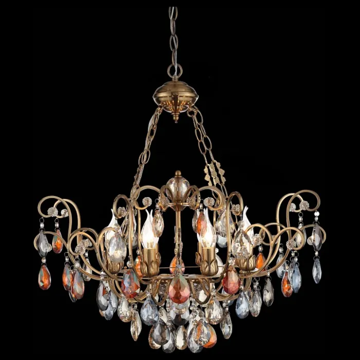 Подвесная люстра ST-Luce Vianeta SL421.303.08 Цвет арматуры бронза Цвет плафонов разноцветный от ImperiumLoft