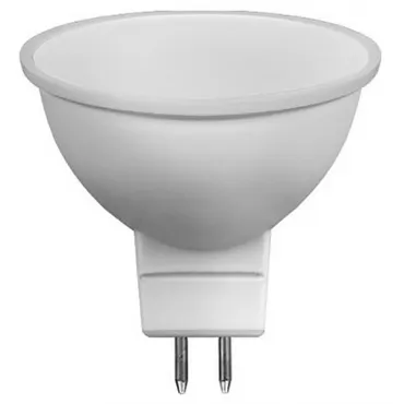 Лампа светодиодная Feron LB-1606 GU5.3 6Вт 2700K 38083 Цвет арматуры белый Цвет плафонов белый