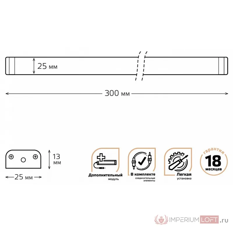 Модульный светильник Gauss Add K 9021533235 Цвет арматуры серебро Цвет плафонов белый от ImperiumLoft