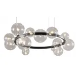 07608-15A,19 Люстра Иона черный d85 h200 G9 15*5W (Led) (лампами не комплектуется) от ImperiumLoft