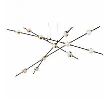 Подвесная люстра Lightstar Bergamo 745247 Цвет плафонов белый Цвет арматуры золото